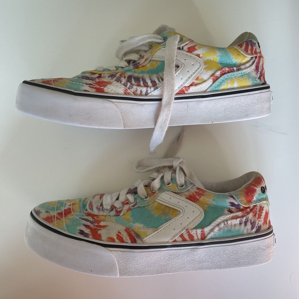 Air Walk Women's Tie Dye Low Top Sneaker Size 5 M, Kaharley J